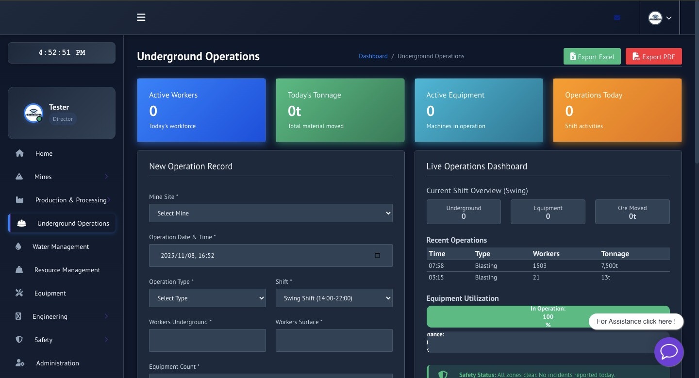 Underground Operation